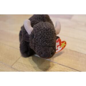 Ty Beanie Babies Roam Bison Plush Brown One Size (1998)